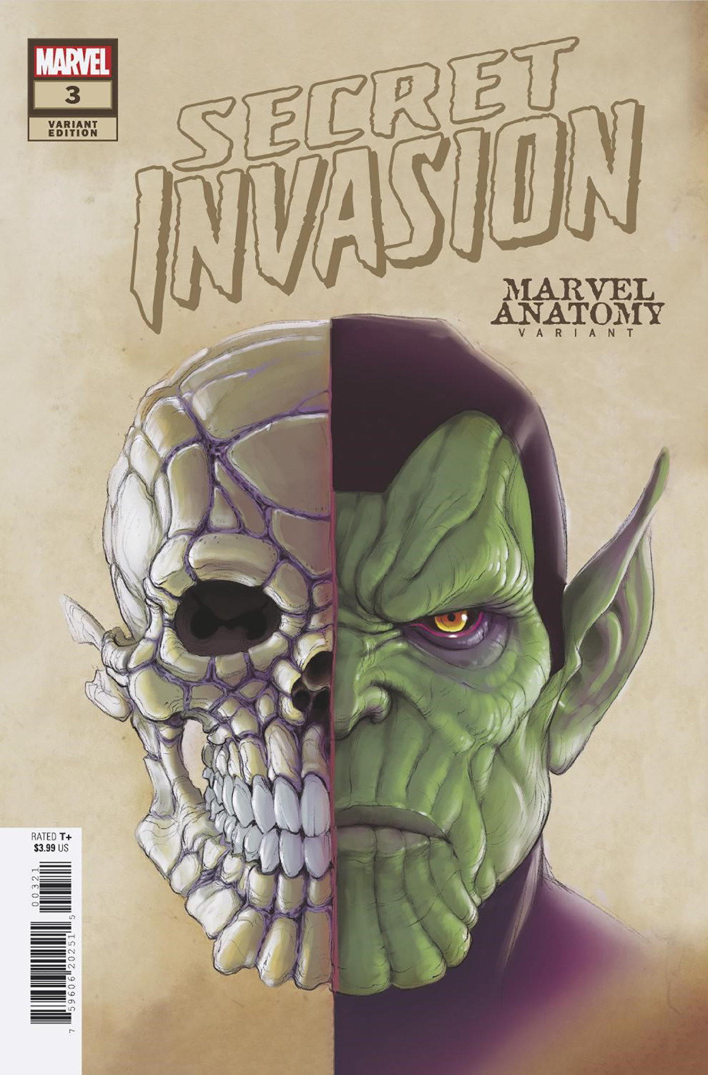 Secret Invasion #3 Marvel Anatomy Lobe Variant (Of 5)