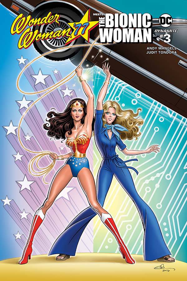 Wonder Woman 77 Bionic Woman #3 Cover B Hanson