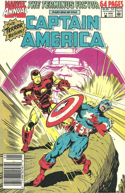 Captain America Annual #9 [Newsstand]-Fine (5.5 – 7)