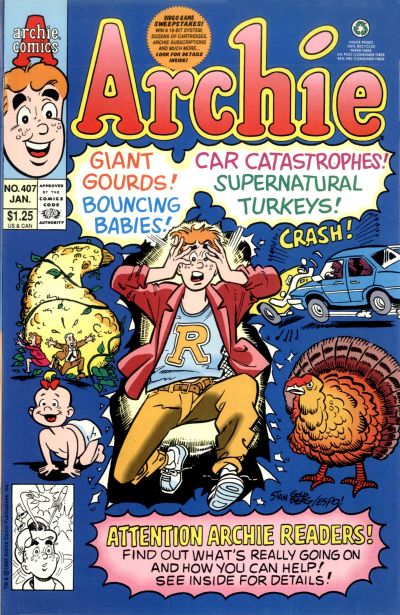 Archie #407 [Newsstand] - Fn/Vf 7.0