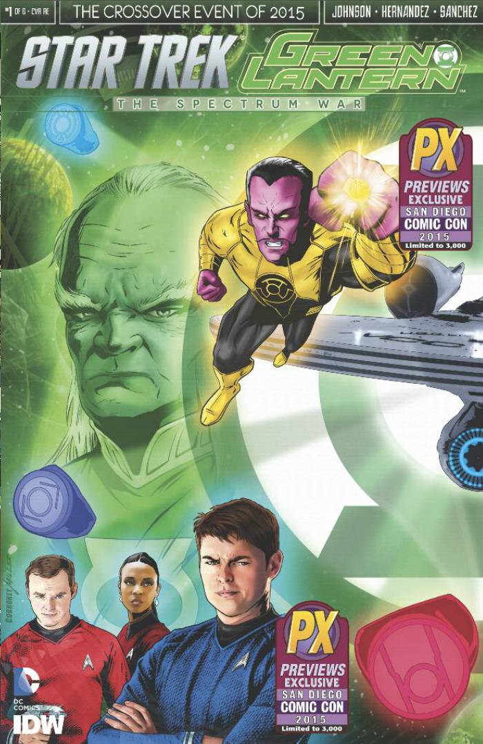 San Diego ComicCon 2015 Star Trek Green Lantern #1 Cover A (Net)