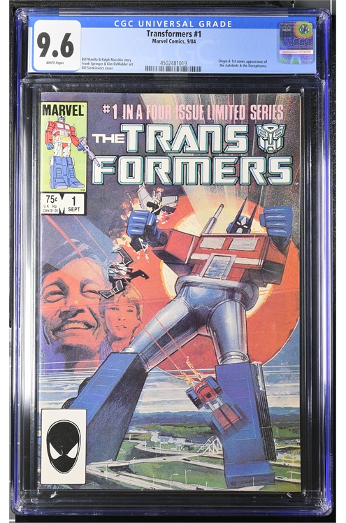 Transformers #1 Cgc 9.6