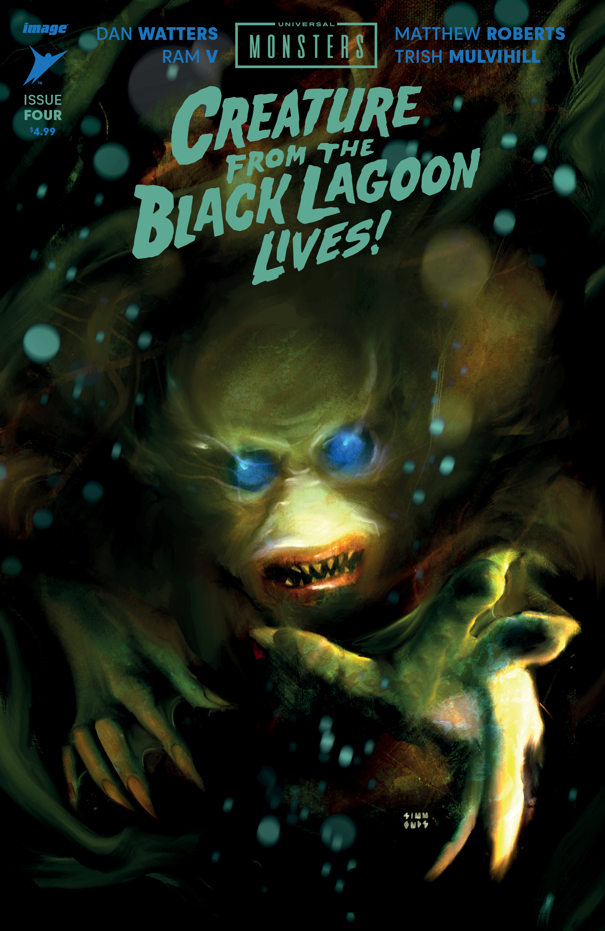 Universal Monsters the Creature from the Black Lagoon Lives #4 Cover F 1 for 75 Incentive Martin Simmonds (Of 4)