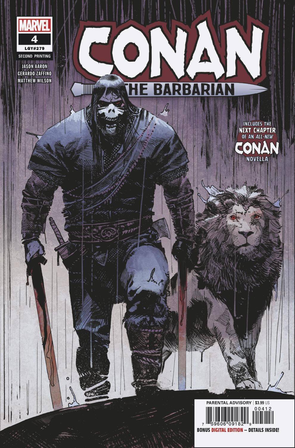 Conan the Barbarian #4 2nd Printing Zaffino Variant (2018)