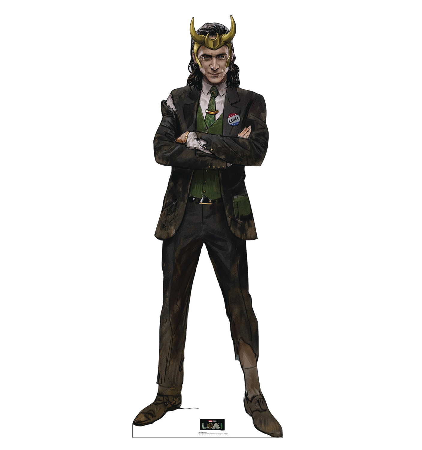 Marvel Loki With Horns Standee