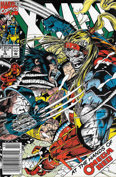 X-Men #5 [Newsstand]-Very Fine (7.5 – 9) [1St App. of Maverick, 2nd App. of Omega Red]