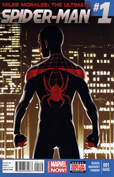 Miles Morales: Ultimate Spider-Man #1 [Second Printing] - Nm- 9.2