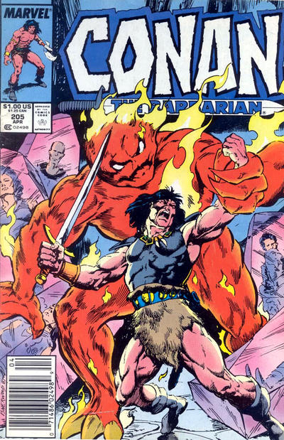 Conan The Barbarian #205 [Newsstand]