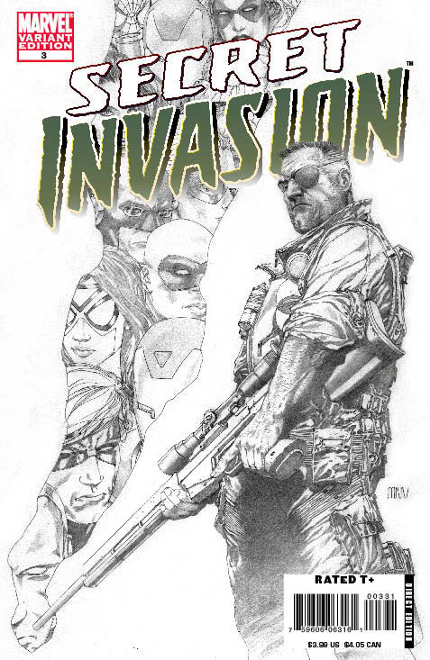 Secret Invasion #3 (Sketch Variant) (2008)