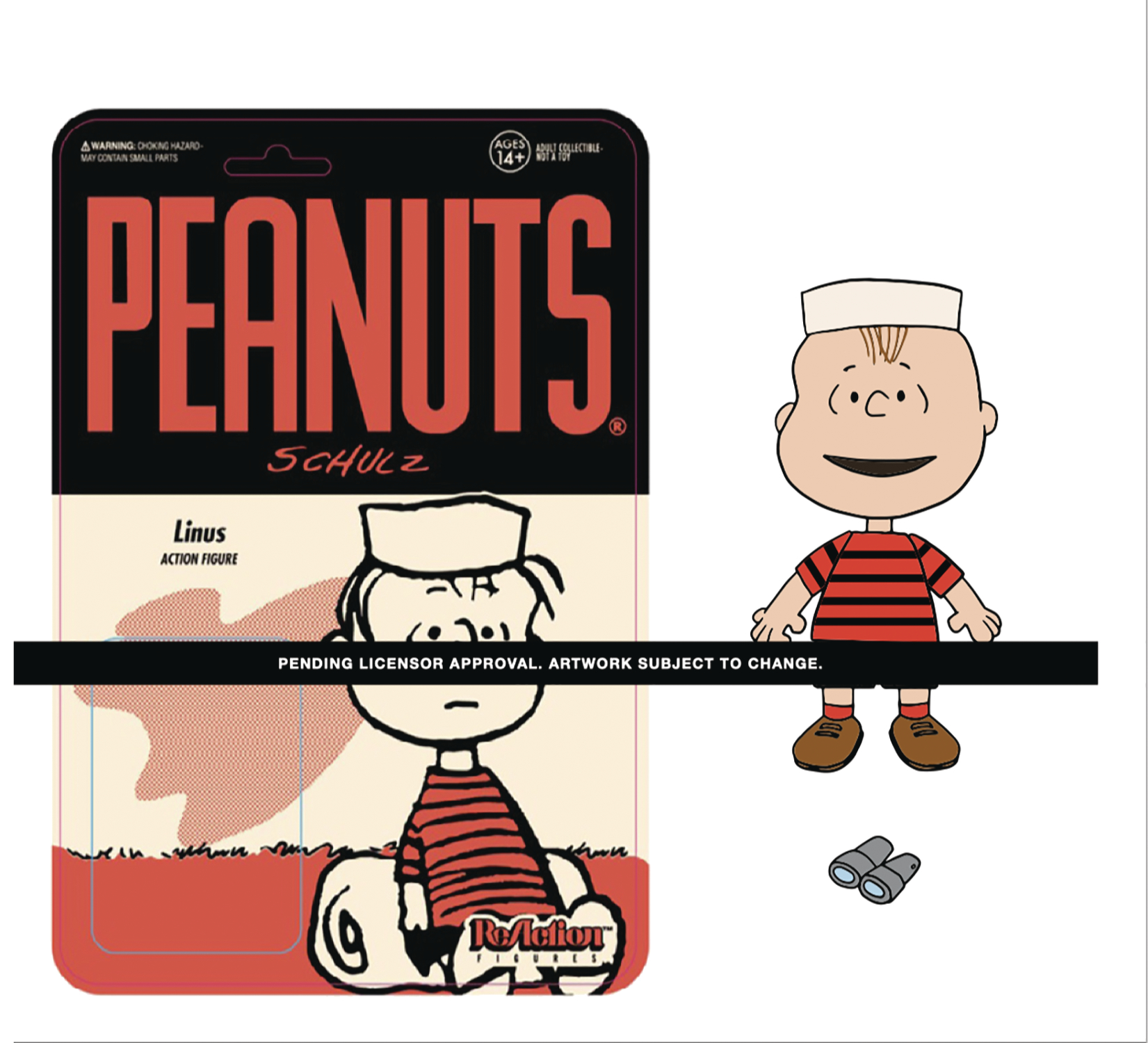 Peanuts Camp Linus W3 Reaction Figure
