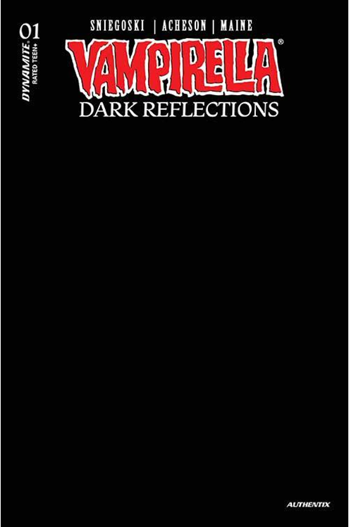 Vampirella Dark Reflections #1 Cover X Last Call Black Blank