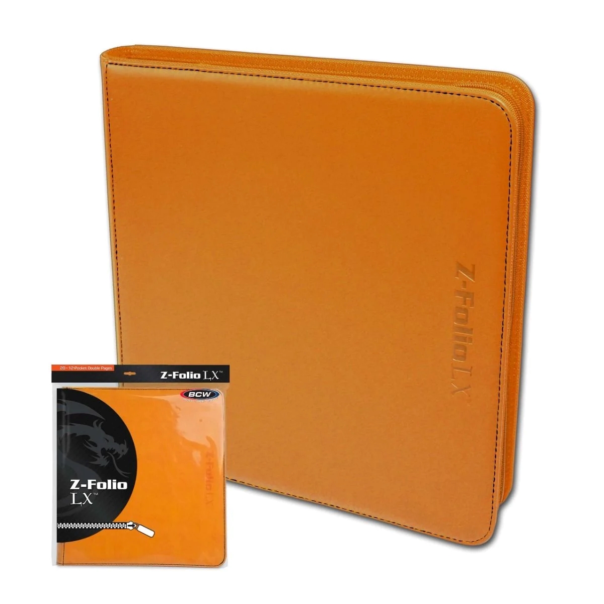 Bcw Z-Folio Lx 12-Pocket Double Pages - Orange