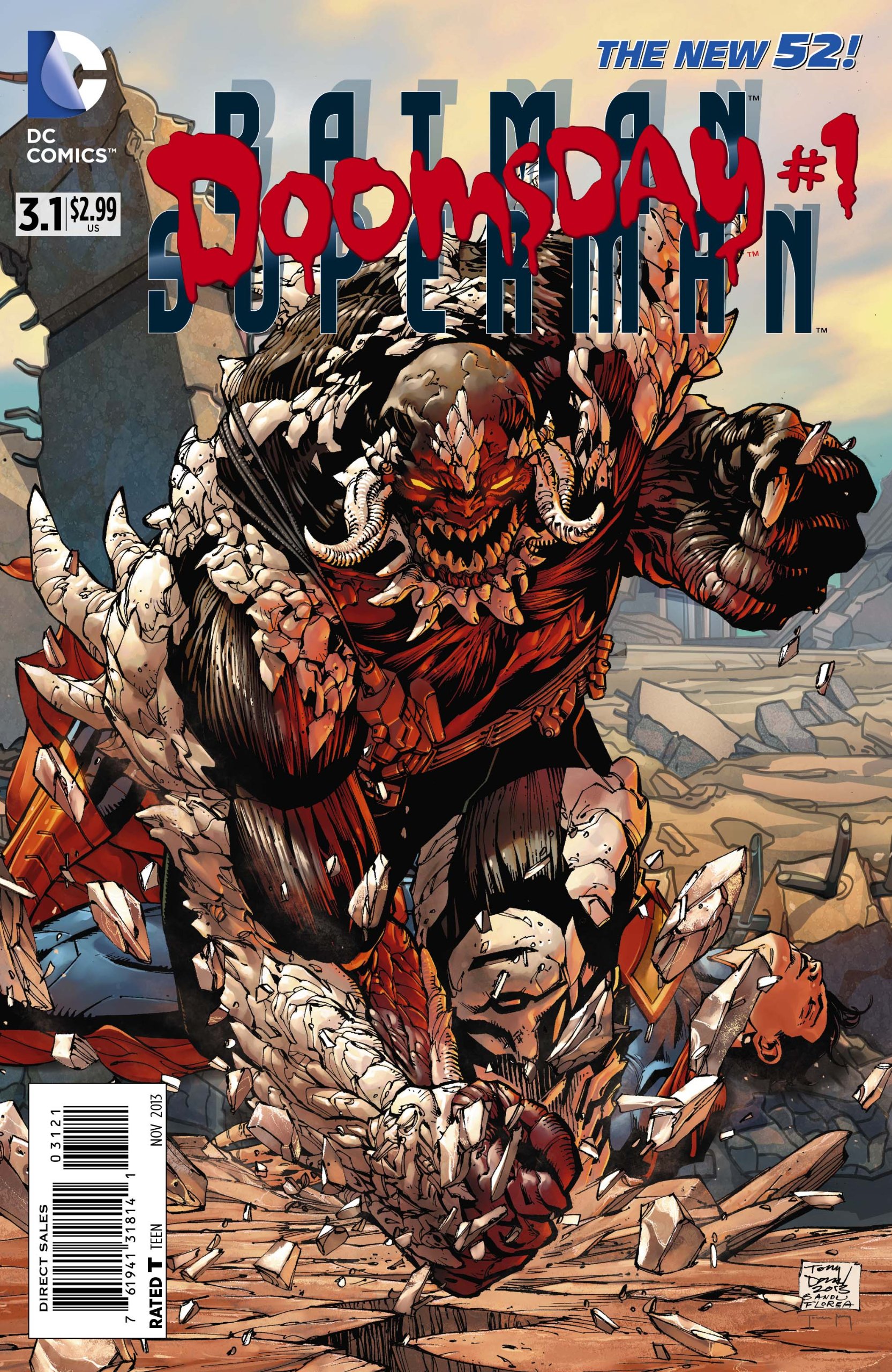 Batman Superman #3.1 Doomsday Standard Cover (2013)