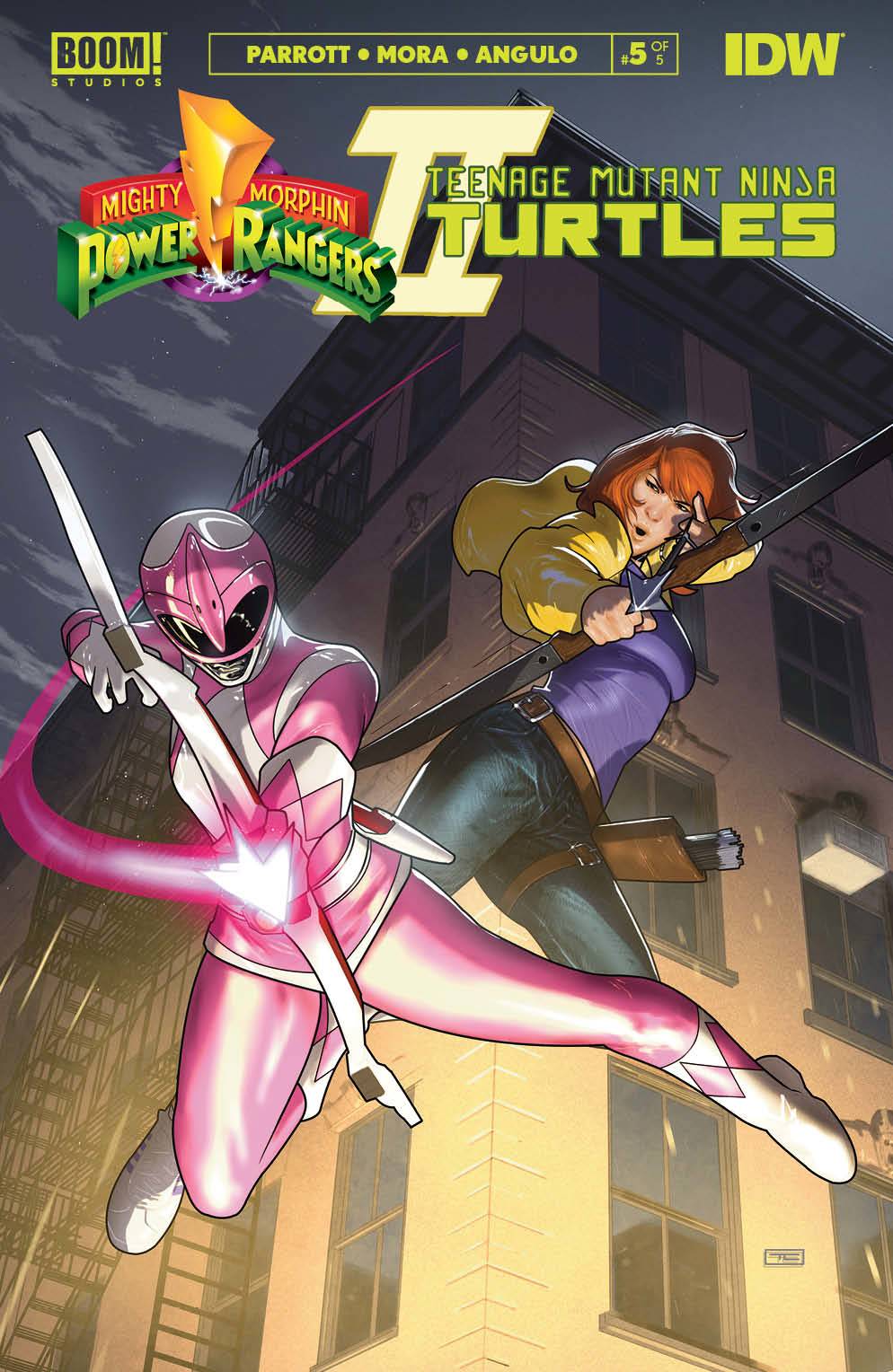 Mighty Morphin Power Rangers Teenage Mutant Ninja Turtles II #5 Cover E Cardstock Variant Clarke (Of 5)