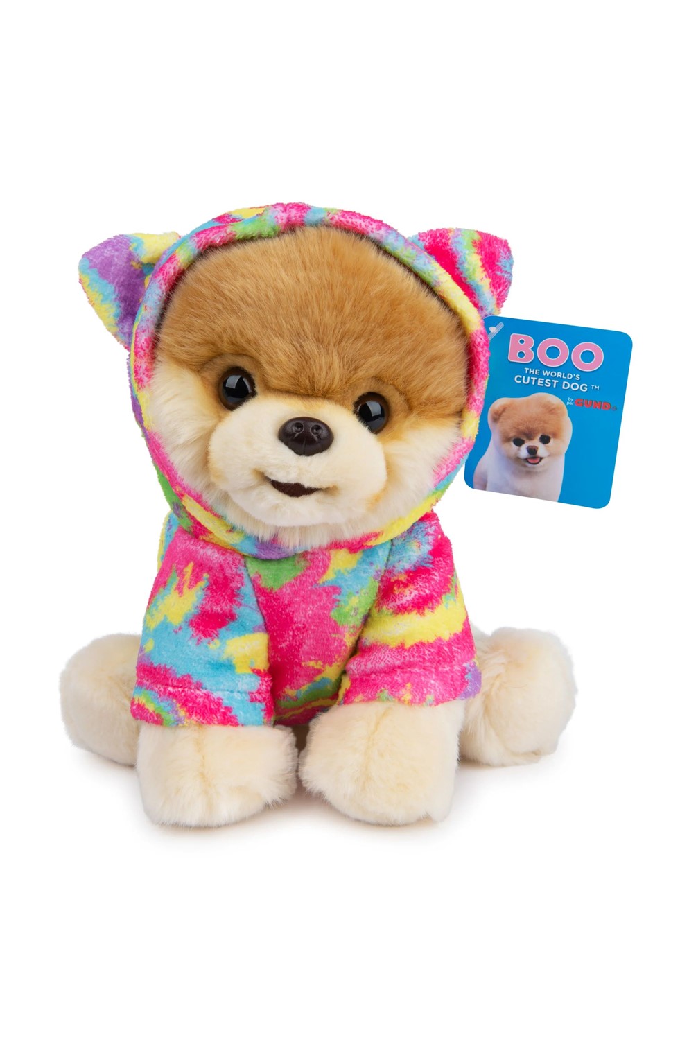 Boo With Tie-Dye Hoodie, 9 In.