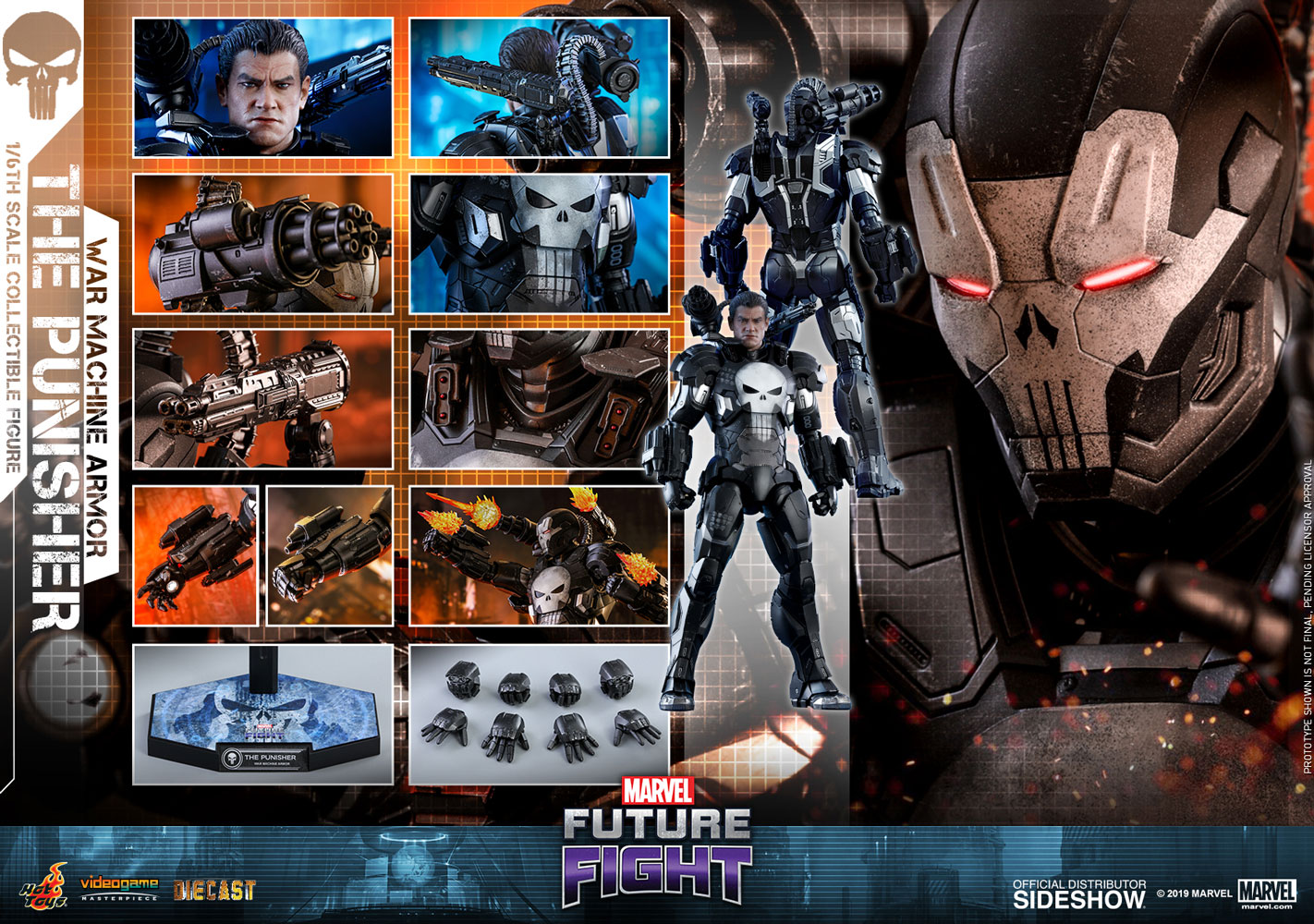 The Punisher War Machine Armor By Hot Toys