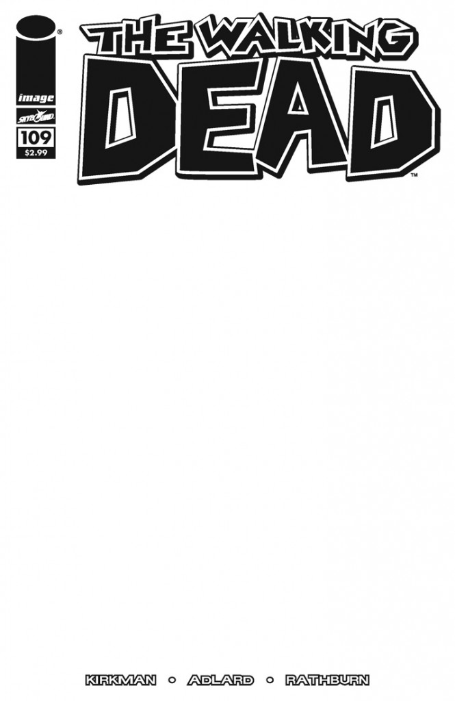 Walking Dead #109 Blank Sketch Cover (Mature)