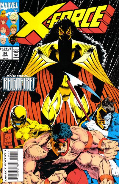 X-Force #26 [Direct Edition]-Fine (5.5 – 7) [1St App. of Reignfire]