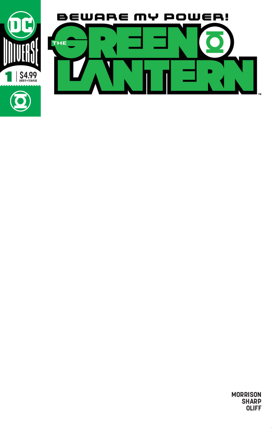 Green Lantern #1 Blank Variant Edition (2018)