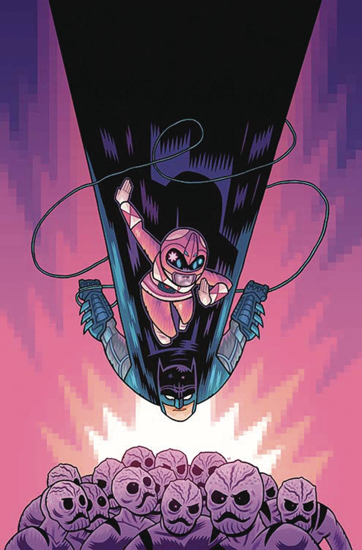 Justice League Power Rangers #1 Batman Pink Ranger Variant Edition
