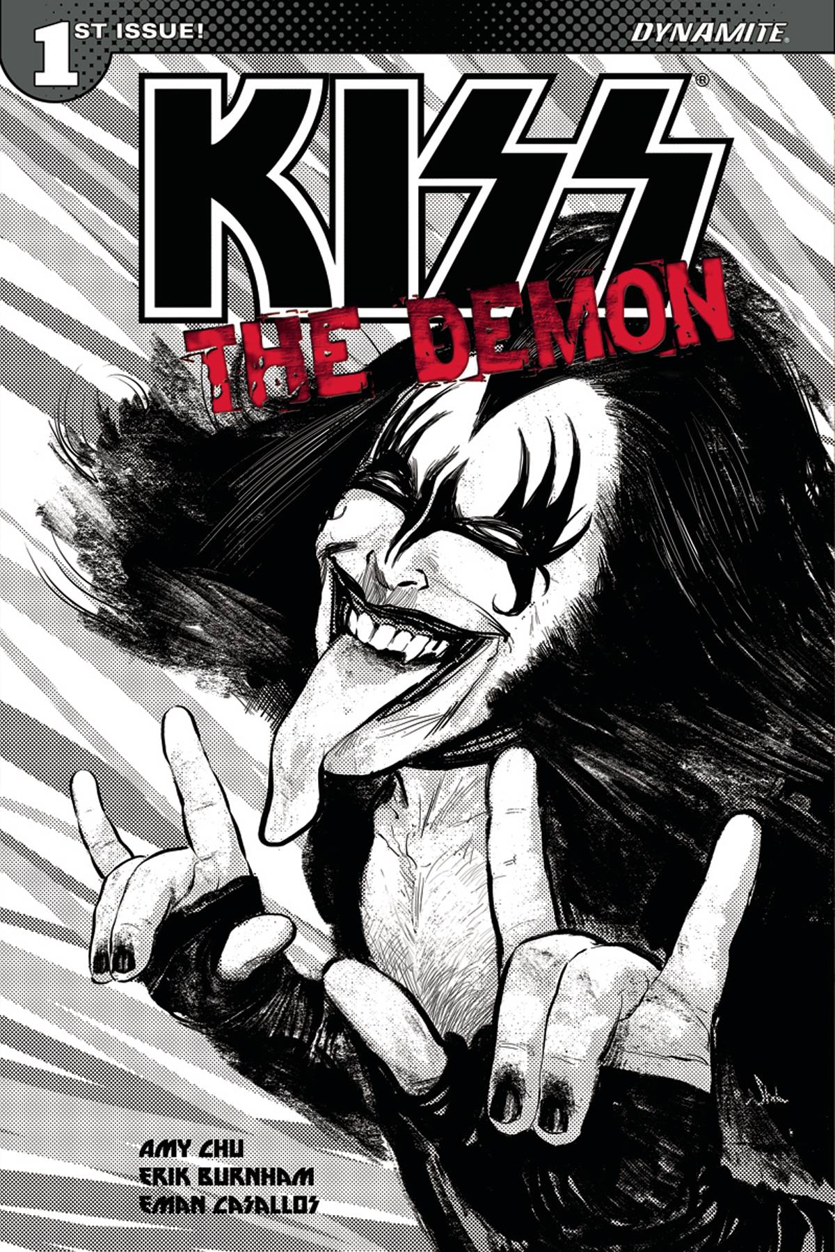 Kiss Demon #1 Cover E 10 Copy Strahm Black & White Incentive