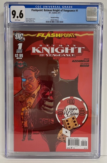 Flashpoint: Batman Knight of Vengeance #1 2nd Printing Cgc 9.6