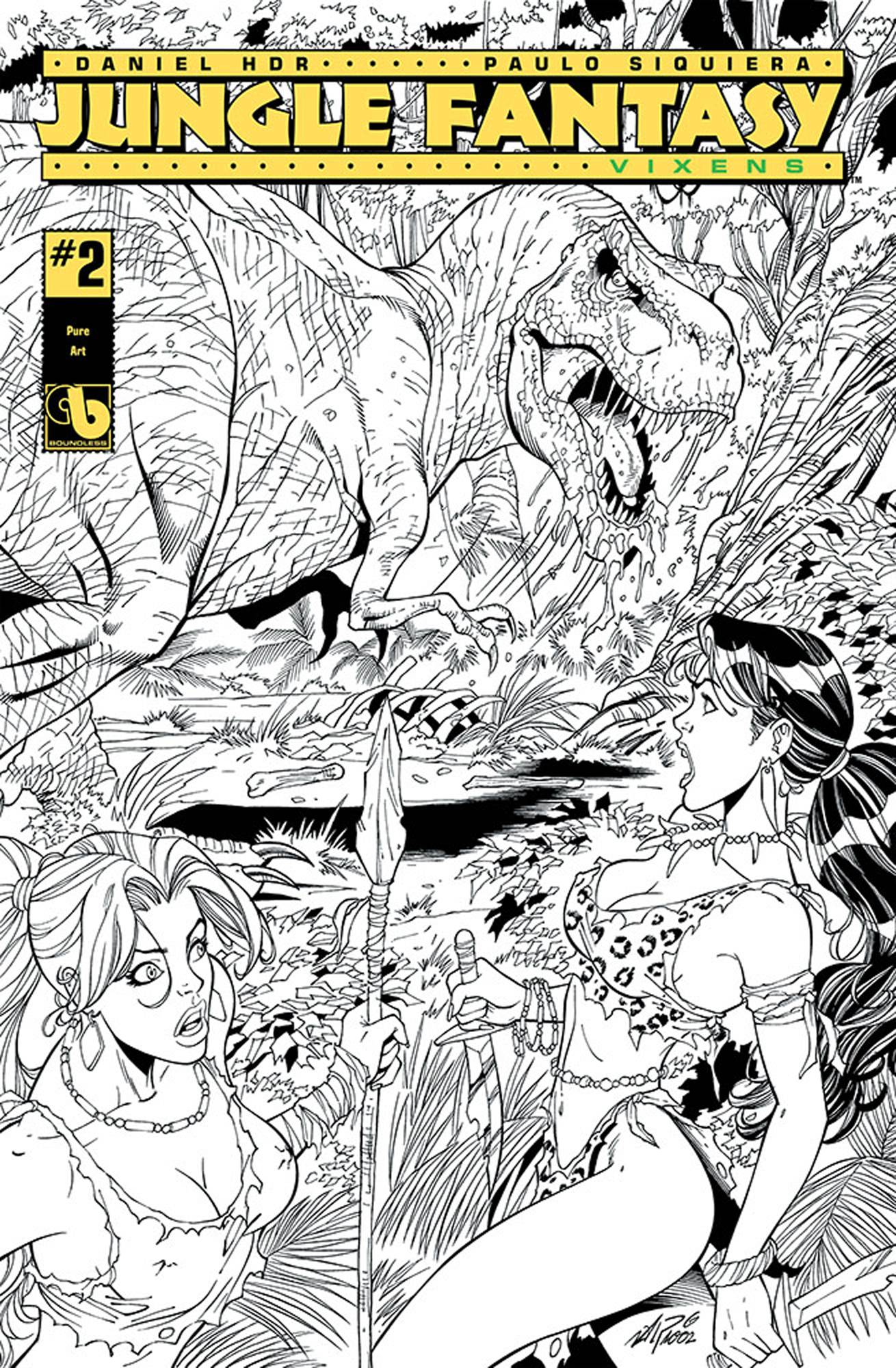 Jungle Fantasy Vixens #2 Pure Art Variant (Mature)