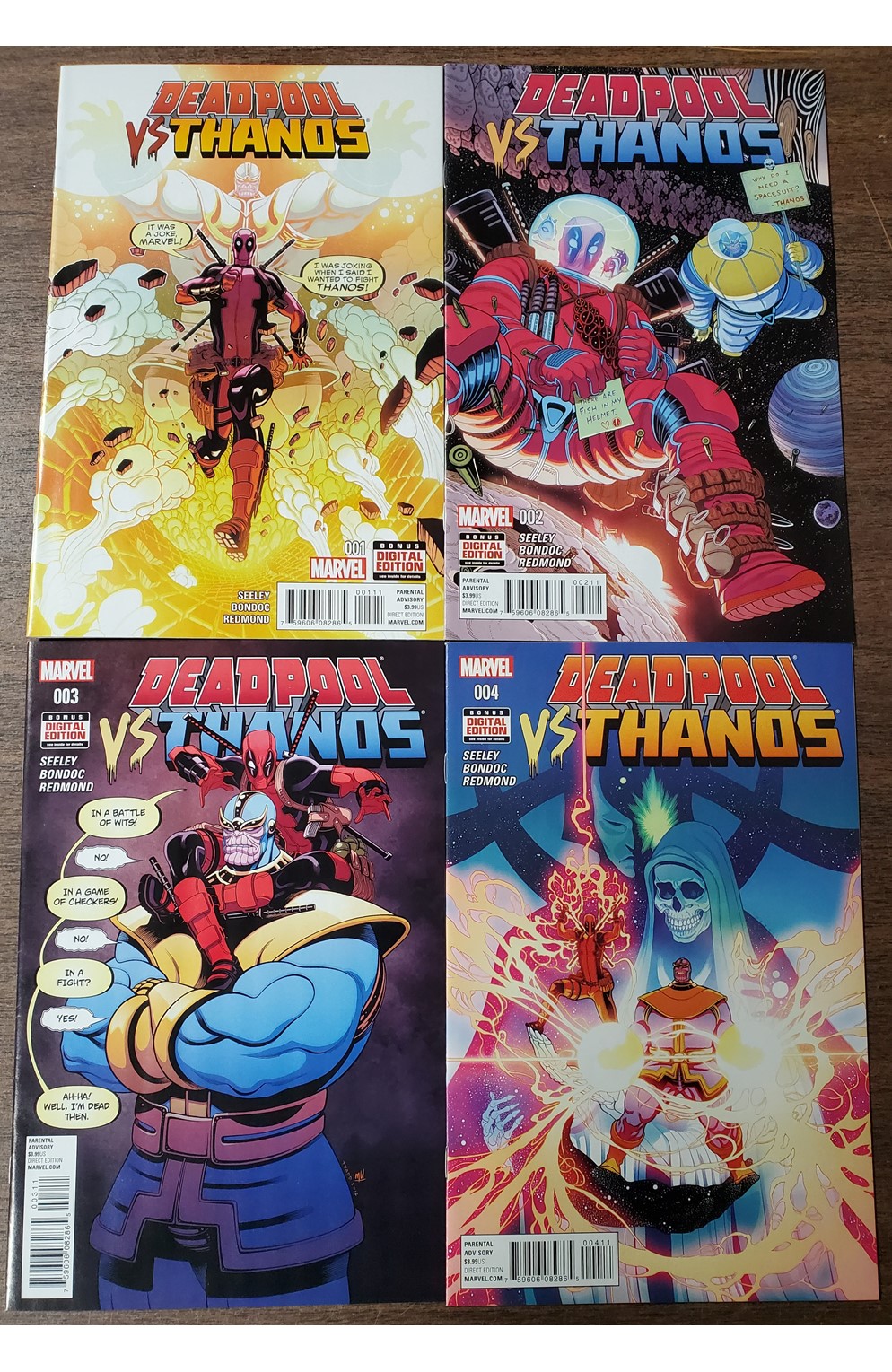 Deadpool Vs Thanos #1-4 (Marvel 2015) Set
