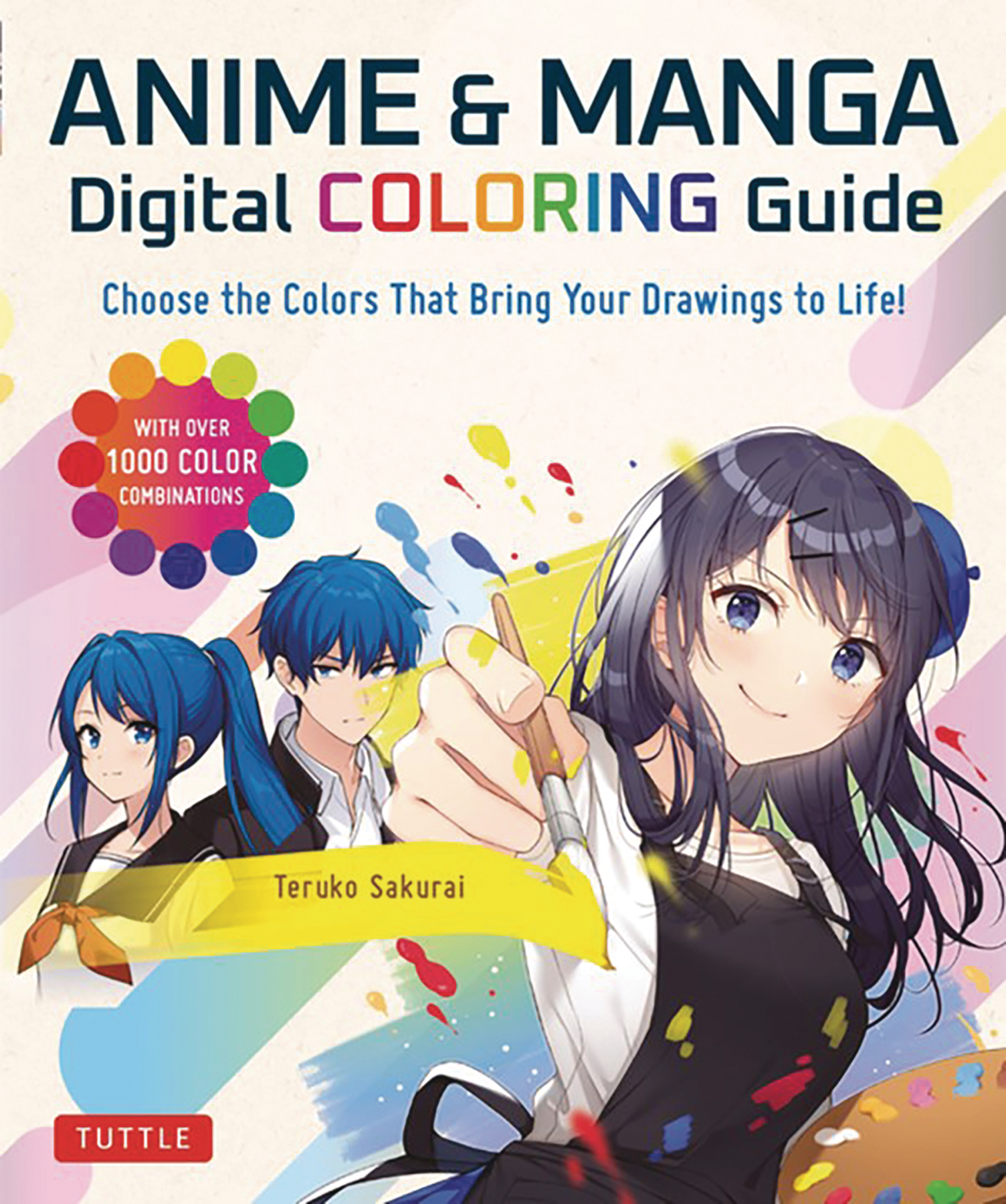 Anime & Manga Digital Coloring Guide Soft Cover