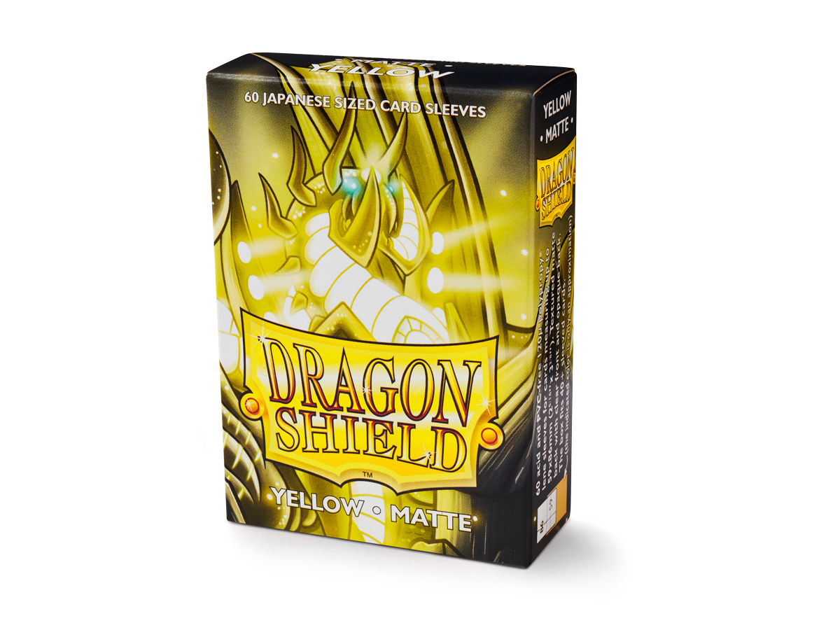 Dragon Shield Sleeves: Matte Japanese Yellow (Box of 60)