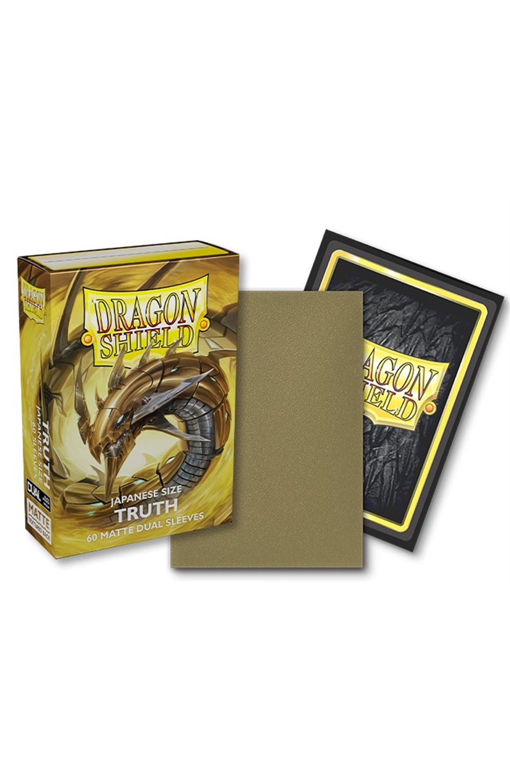 Dragon Shield Small Sleeves Dual Matte Gold "Truth" (60)