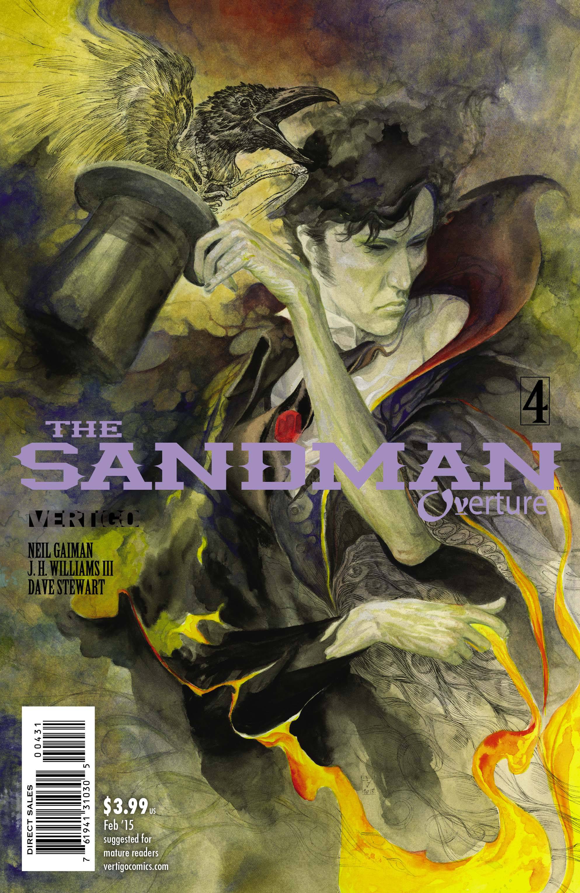 Sandman Overture #4 1 in 100 Special Ink Variant J. H. Williams