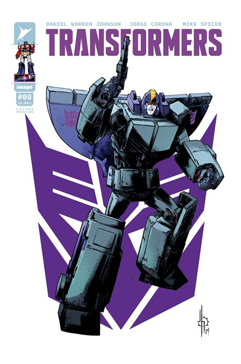 Transformers #8 Second Printing Cover A Jason Howard Decepticon