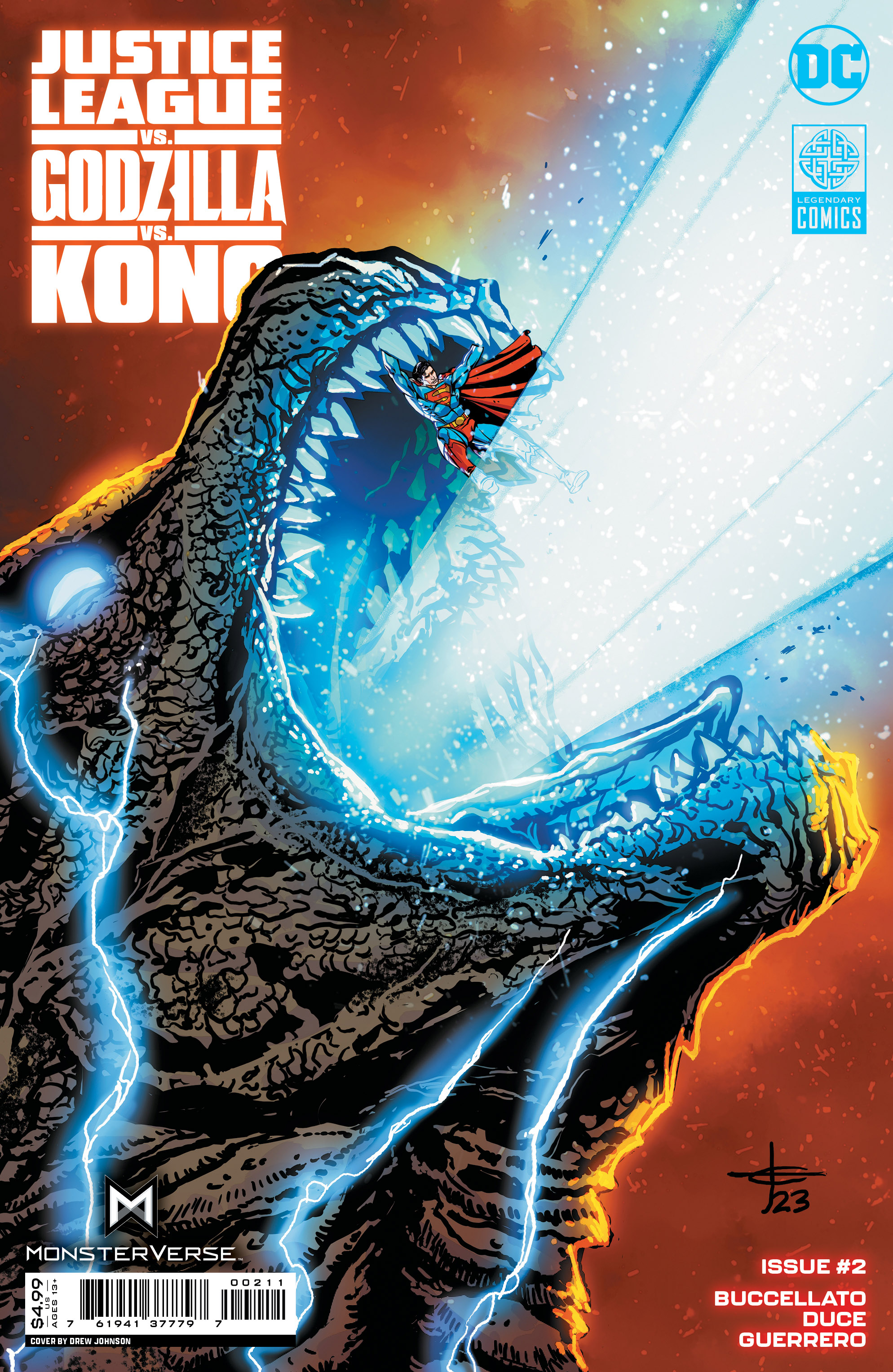 Justice League Vs Godzilla Vs Kong #2 Cover A Drew Johnson (Of 7)