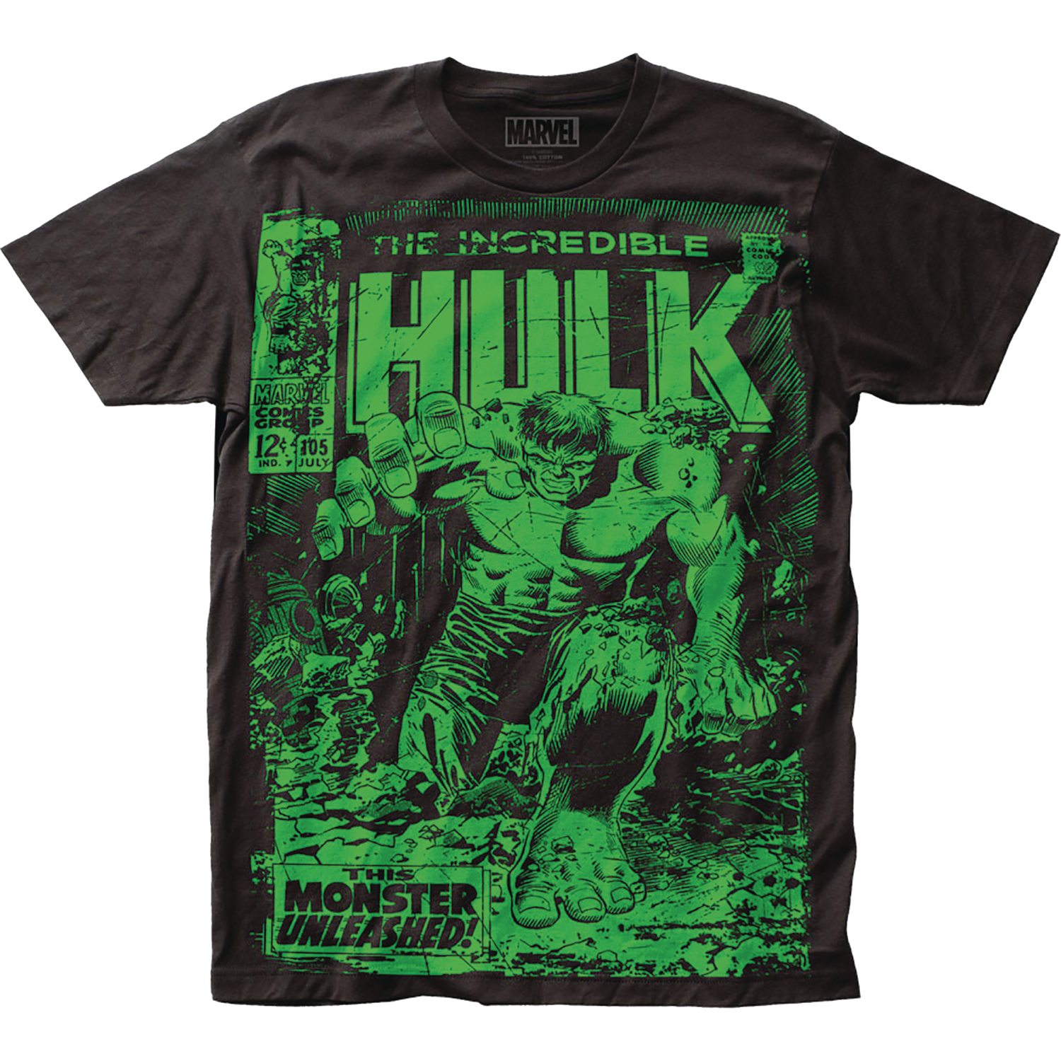 Marvel The Incredible Hulk Monster Unleashed T-Shirt Large
