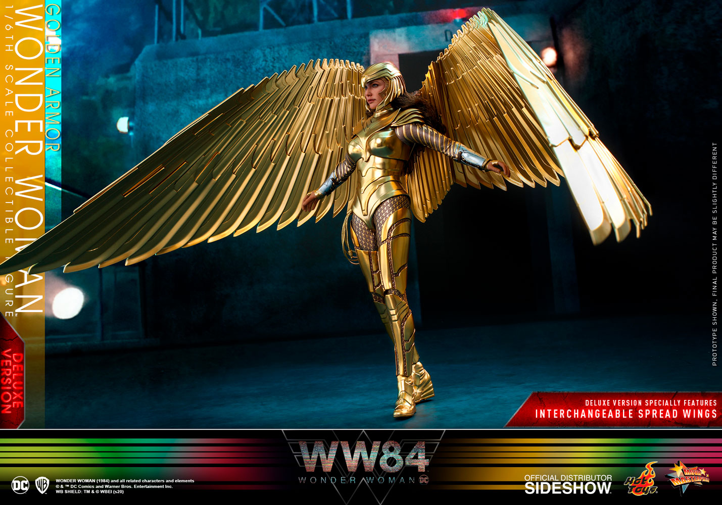 Wonder Woman 84 Golden Armor Deluxe Sixth Scale Figure By Hot Toys