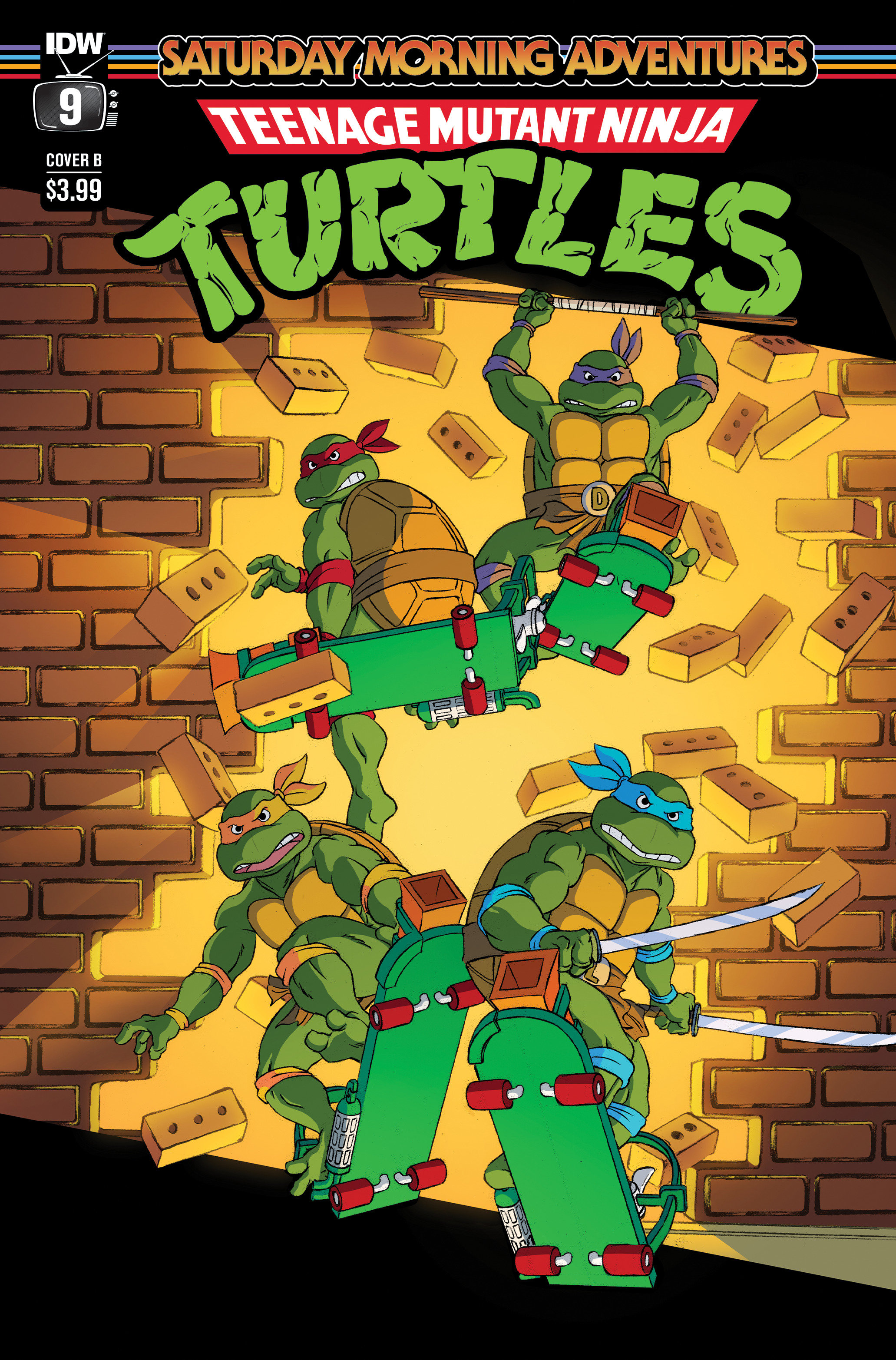 Teenage Mutant Ninja Turtles Saturday Morning Adventures Continued! #9 Cover B Schoening