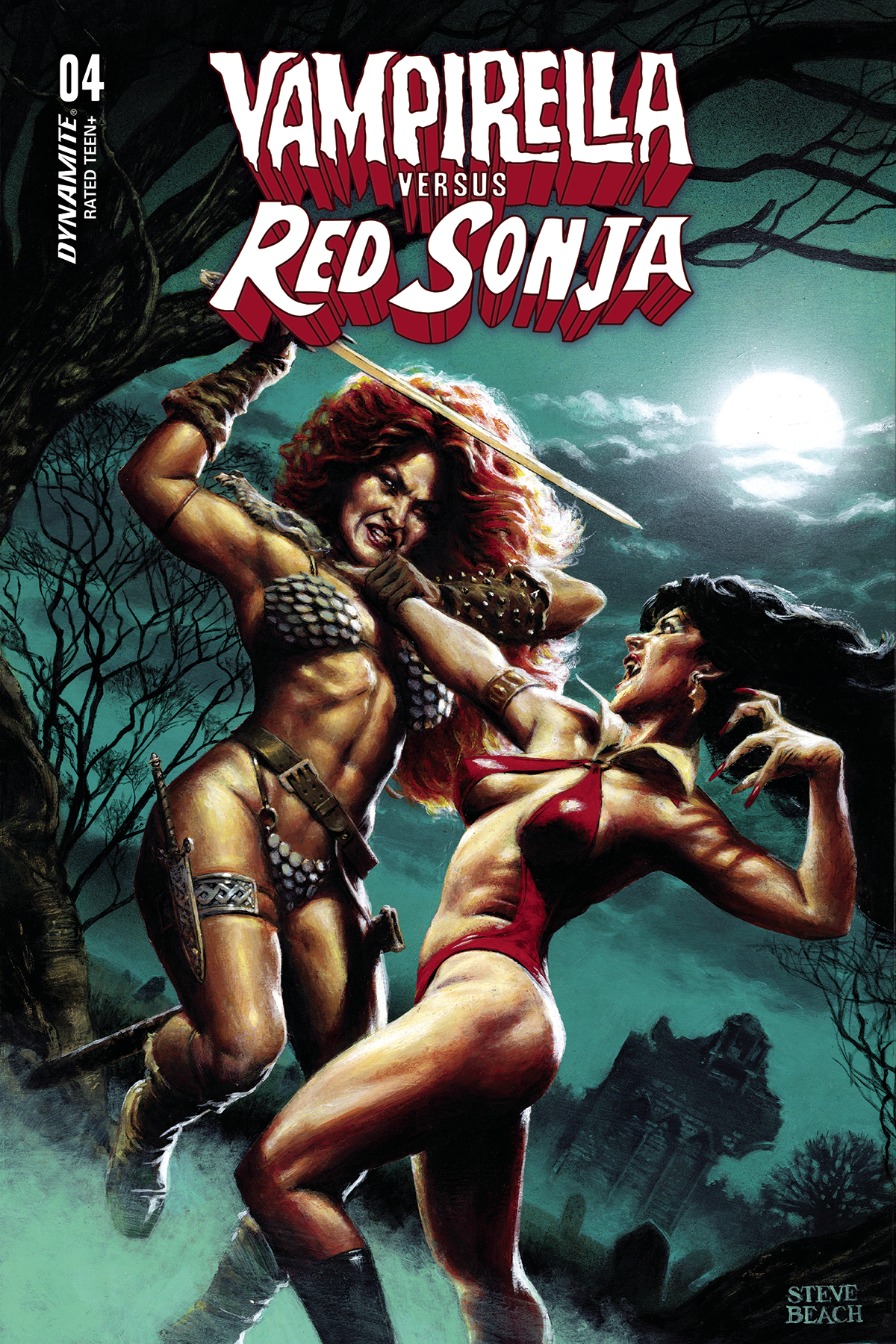 Vampirella Vs Red Sonja #4 Cover C Beach