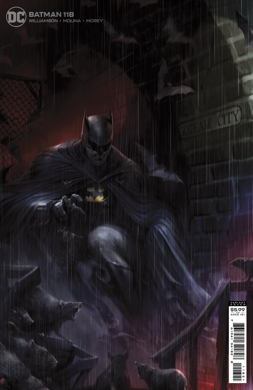 Batman #118 Cover B Francesco Mattina Card Stock Variant (2016)