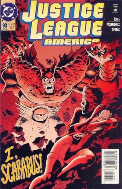 Justice League America #93 [Direct Sales]-Fine (5.5 – 7) (1989)