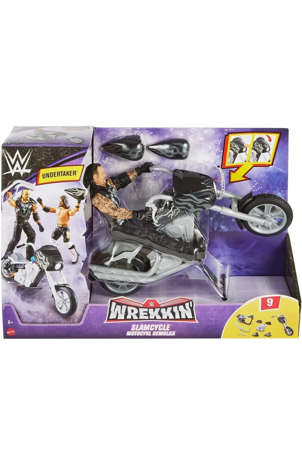 Wwe Wrekkin - Slamcycle Playset Featuring The Undertaker!
