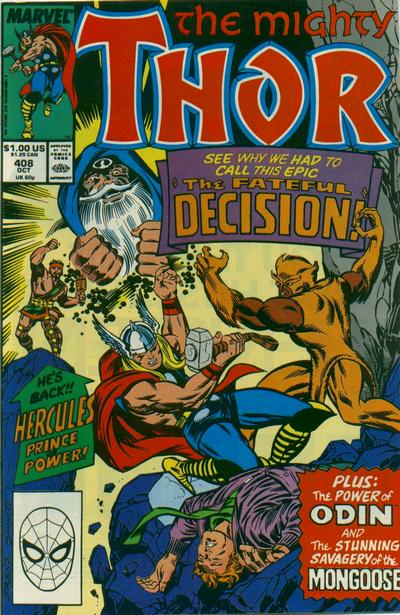 Thor #408-Very Good (3.5 – 5)