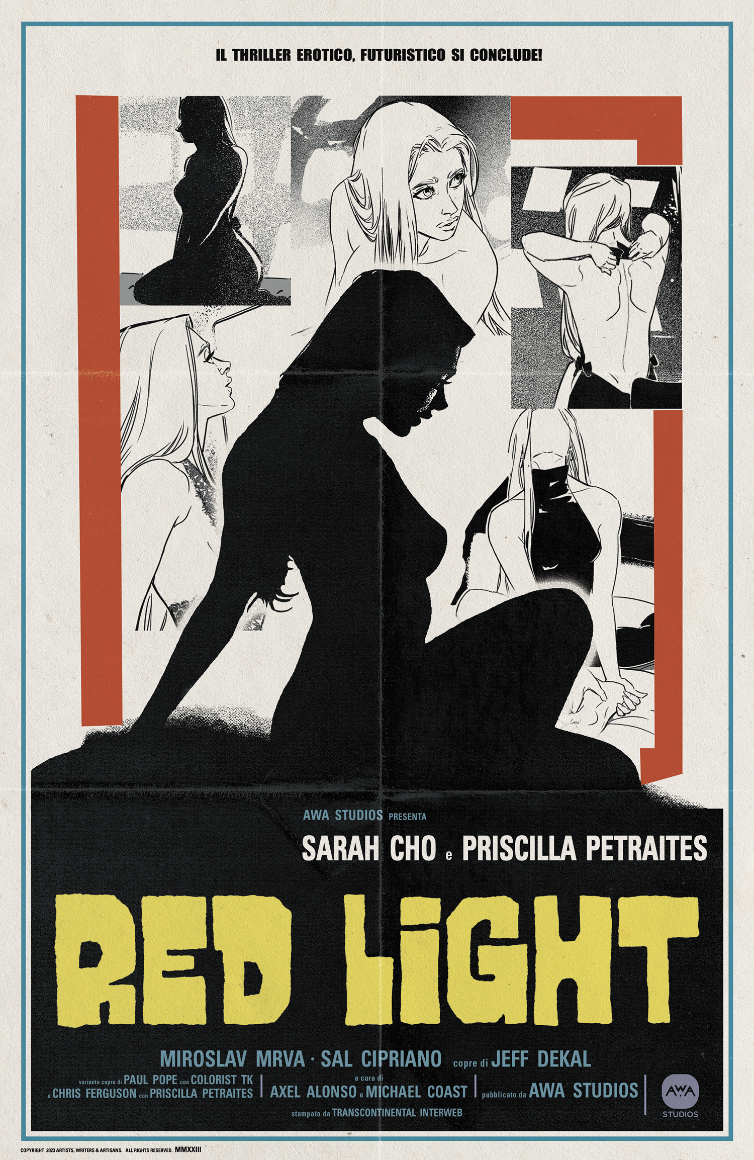 Red Light #4 Cover C Chris Ferguson & Priscilla Petraites Erotic Film Homage Variant (Mature) (Of 4)