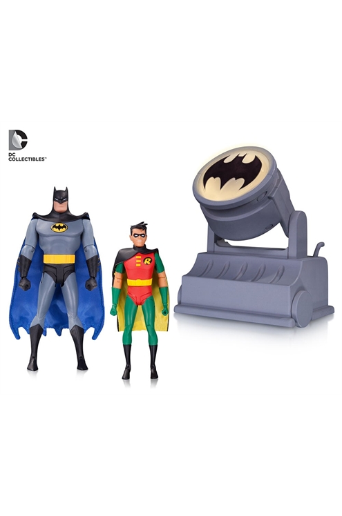 Batman The Animated Series Batman And Robin And Bat-Signal Set (Mib)