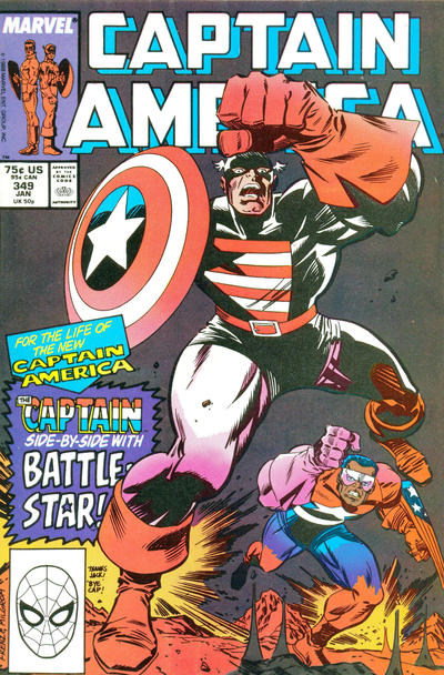 Captain America #349 [Direct]-Very Fine