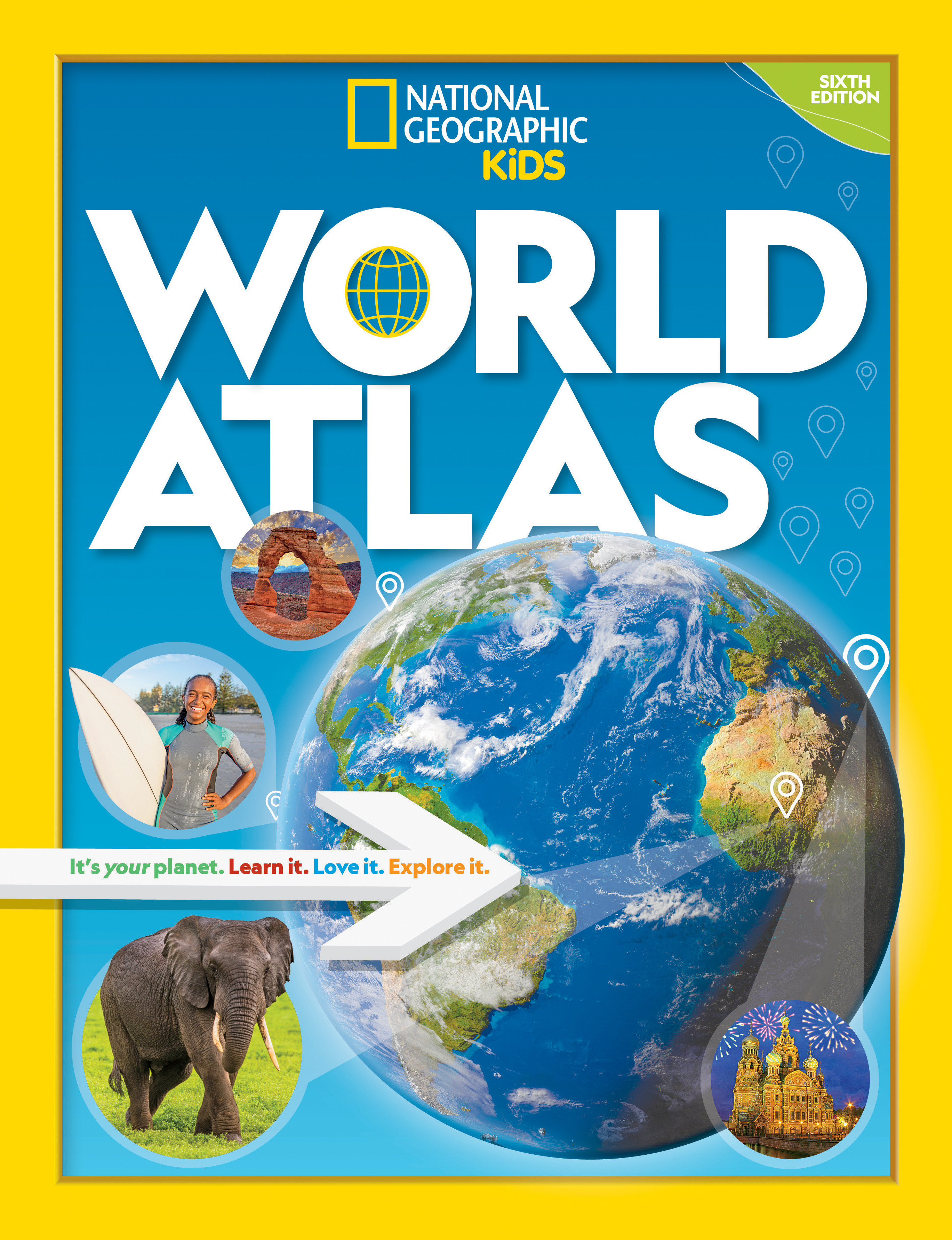 National Geographic Kids World Atlas 6Th Edition (Hardcover Book)