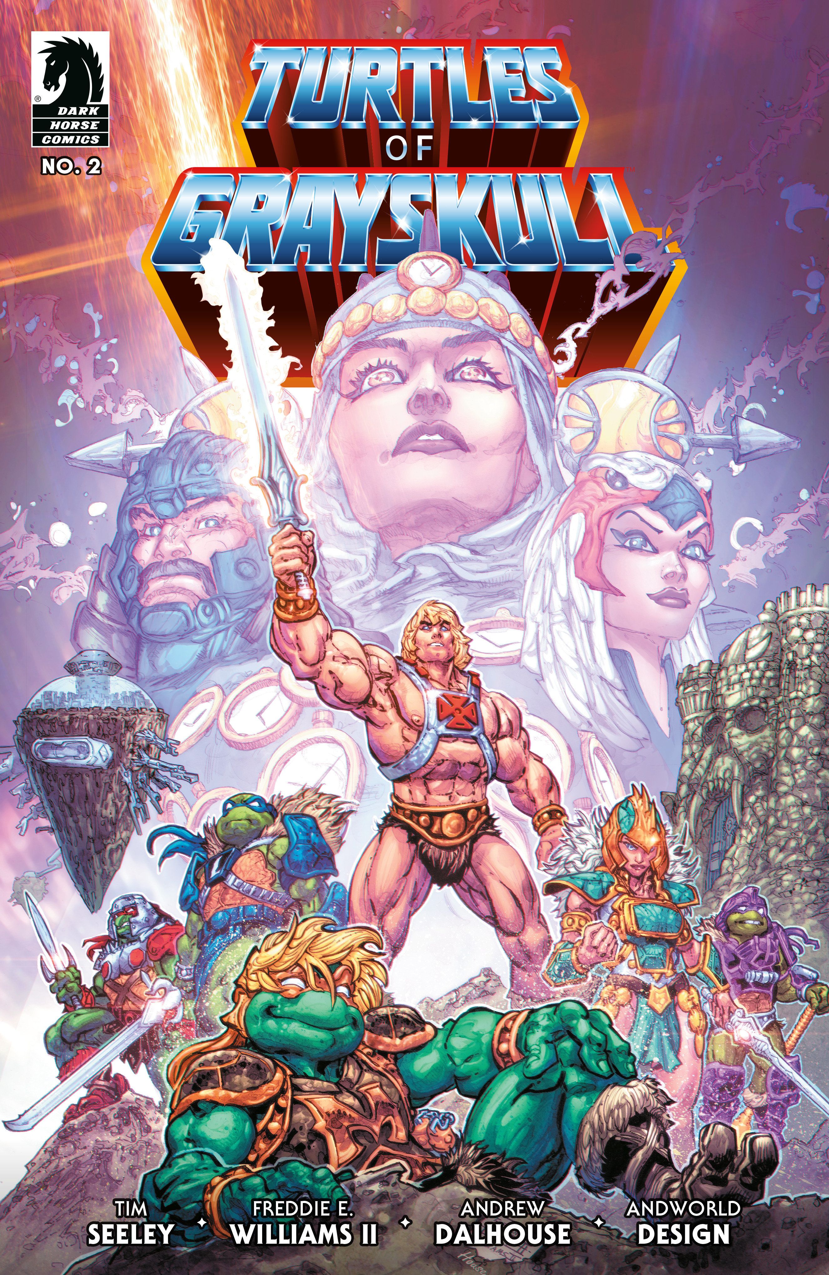 Masters of the Universe/Teenage Mutant Ninja Turtles: Turtles of Grayskull #2 Cover A (Freddie E. Williams II)