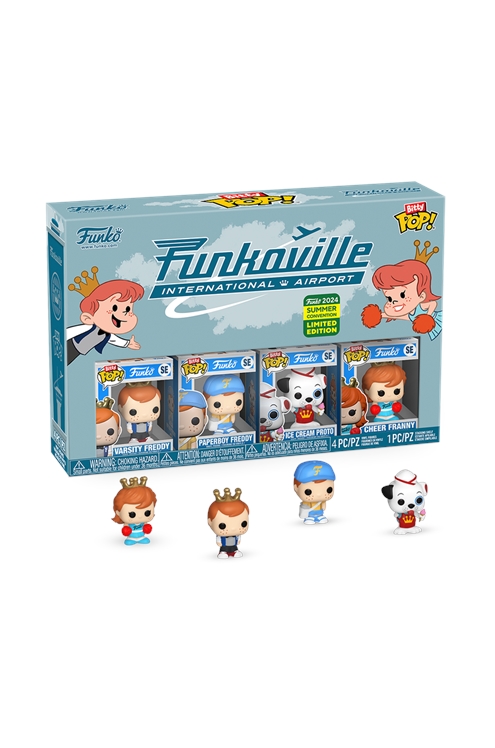 Bitty Pop Funkoville 4-Pack 2024 Summer Convention Limited Edition Vinyl Figures