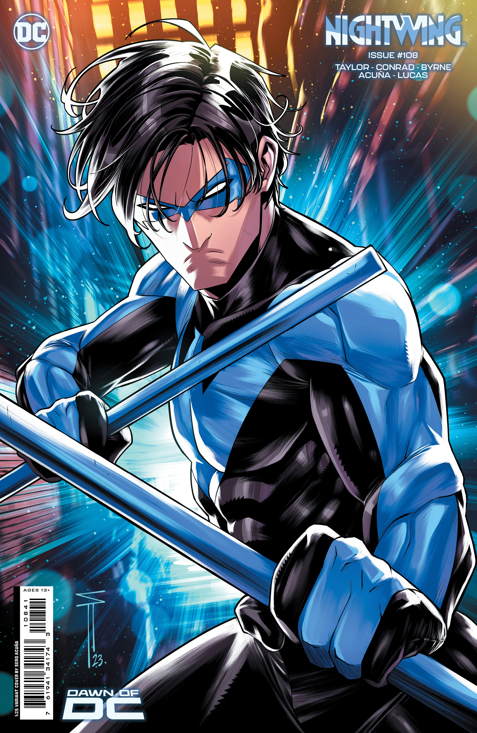 Nightwing #108 Cover E 1 for 25 Incentive Serg Acuna Card Stock Variant