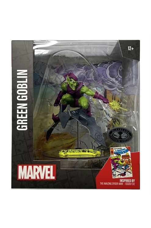 Mcfarlane Marvel Wave 2 Green Goblin Amazing Spider-Man #312 Platinum 1/10 Scale Figure